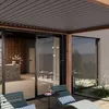 PRIMEYARD Pergola 3x4 m słupy aluminium w optyce drewna z Podgląd zdjęcia produktu 5