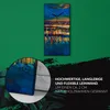 Wanduhr Uhr Wandbild Leinwand 30x60 Gemälde Abstrakte See Produktbild-Vorschau 5