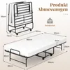 COSTWAY letto per ospiti 90x190cm con materasso, letto Anteprima dell’immagine prodotto 3