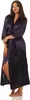 Vestaglia lunga da donna in seta kimono; melanzana XL Anteprima dell’immagine prodotto 2