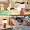 ZMH Tischlampe Solar Akku Nachttischlampe Kabellos Led Produktbild-Vorschau 6