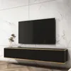 TV-kast met hangende kast FORNO, zwart, goud, glamour, Art Productafbeelding-voorbeeld 1