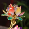 Lampa lotosowa do włożenia, plastikowe liście, kwiaty, Podgląd zdjęcia produktu 2
