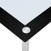 vidaXL Esstisch Schwarz und Transparent 120 x 60 x 75 cm Produktbild-Vorschau 3