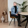 Bronx71 Esszimmerstuhl Leder Barrel anthrazit Produktbild-Vorschau 4