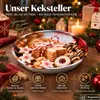 4 Keksteller Weihnachtsteller Plätzchenteller Metall Produktbild-Vorschau 4