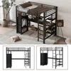 Merax stapelbed 90x200 cm met bureau, ijzeren bed met Productafbeelding-voorbeeld 11