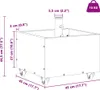 vidaXL Supporto per ombrellone verde 45 x 45 x 45 cm in Anteprima dell’immagine prodotto 8