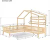 okwish Kinderzimmerbett (90x200 cm + 140x70 cm, Naturfarbe) Produktbild-Vorschau 4