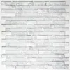 Glas Marmor Mosaikfliesen Weiß Malawi Bruchglas Verbund Produktbild-Vorschau 3