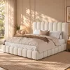 Letto imbottito 200x200 cm, letto matrimoniale con rete a Anteprima dell’immagine prodotto 4