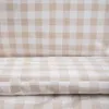 HOMLA Pościel WHISPER bawełniana w beżową kratkę 220x200 + Podgląd zdjęcia produktu 2