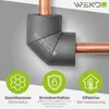WeKoFlex Rohrisolierung 90° Bogen aus PE – Ø 42 mm | 30 mm Produktbild-Vorschau 6