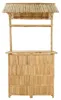 vidaXL Outdoor Bartisch Natur 115 x 95 x 214 cm Bambus Produktbild-Vorschau 3