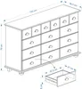 Kommode Schubladenschrank Landhauskommode Sideboard COLMAR Produktbild-Vorschau 2