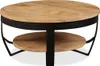 vidaXL Table basse en bois de manguier brut massif 65 x 32 Voir les images du produit 4