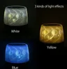 A collage of three images showing a planet projector lamp in white, yellow, and blue light effects. Produktbild-Vorschau