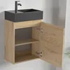 LOMAZOO szafka WC MALIBU 40 × 22 × 60 cm, jasny dąb Podgląd zdjęcia produktu 4