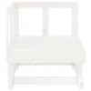 The Living Store Garten-Ecksofas 2 Stk. Weiß Massivholz Produktbild-Vorschau 5