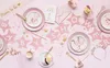 Servietten Kinderwagen 14x15cm 20 Stück rosa gold Produktbild-Vorschau 5