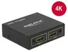 DeLOCK 87701, HDMI, 2x HDMI, Schwarz, Metall, 340 MHz, 1 m Produktbild-Vorschau 1