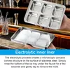 2er Pack Eiswürfelform Edelstahl 6 Fach Stapelbar Deckel Produktbild-Vorschau 5