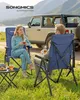 SONGMICS Campingstuhl faltbar, 2er Set, 95°-150° Produktbild-Vorschau 3