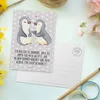 Mr. & Mrs. Panda Grußkarte Pinguine trösten - Grau Pastell Produktbild-Vorschau 3