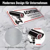 4 kusy Výstražná tabuľa kamerového dohľadu 12x4 cm Náhľad obrázku produktu 2