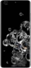 A smartphone with a dark, abstract wallpaper featuring water-like bubbles. Produktbild-Vorschau