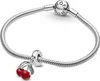 PandoraCharm Anhänger 791583C01 Asymmetrical Cherry Fruit Produktbild-Vorschau 9