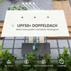 Doppelsonnenschirm mit Kurbel 451 x 264 cm, UV Schutz 50+ Produktbild-Vorschau 4