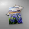 Bild auf Leinwand - Leinwandbild - Berge Wiese Blumen - Produktbild-Vorschau 2
