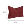 Kissenbezug 30x50 cm bordeaux Struktur Leinenoptik Produktbild-Vorschau 3