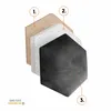 Muralo pannello tappezzeria HEXAGON cuscino da parete Anteprima dell’immagine prodotto 8