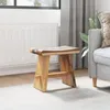 vidaXL Tabouret de douche Naturel 50 x 30 x 44 cm Bois de Voir les images du produit 4