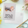 Mr. & Mrs. Panda Postkarte Basset Hound Moment - Grau Produktbild-Vorschau 3
