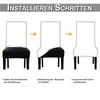 4 stuks elastische stoelhoes, universeel, boheems design, Productafbeelding-voorbeeld 6