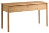 BELIANI Schreibtisch Hellbraun MDF 140 x 50 cm mit Produktbild-Vorschau 7