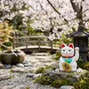 Glückskatze - Maneki-neko - Winkekatze - 18 cm - weiß Produktbild-Vorschau 7