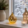 LED Deko-Tropfen 15 cm Frosty-Gold mit Timer 6h/18h Produktbild-Vorschau 9