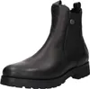 A black leather Chelsea boot with a thick sole, shown from the side against a white background. Produktbild-Vorschau