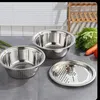 Multifunktionale Reibe mit Schüssel 8in1, Küchenreibe für Produktbild-Vorschau 3