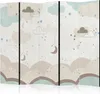 5-teiliger Einseitiger Vlies Paravent - Cloudy Night Sky - Produktbild-Vorschau 1