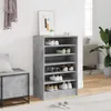 vidaXL Mobiletto per scarpe grigio cemento 60x35x92 cm Anteprima dell’immagine prodotto 8