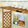 FCH Hochbeet Blumenkasten mit Rankhilfe Ablauflöchern, Produktbild-Vorschau 6