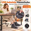 Beheizbare Hausschuhe mit USB, 5 Temperaturstufen, Produktbild-Vorschau 3
