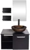 Puluomis Meuble de salle de bain Set avec lavabo Meuble Voir les images du produit 1