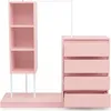 Armadio Sweiko, set di armadi, rosa Armadio, credenza, Anteprima dell’immagine prodotto 14