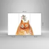 Bilder auf glas - 3 Teile - Katze Maus Kinder - 165x110cm - Produktbild-Vorschau 3